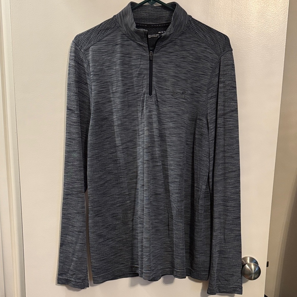 Under Armour Black Threadborne Pullover